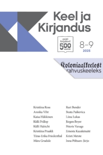 Keel ja Kirjandus 8-9/2025