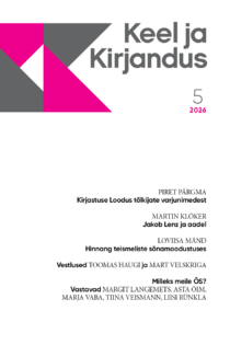 Keel ja Kirjandus 5/2026